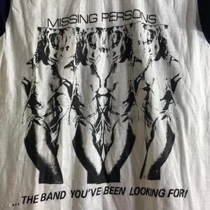 80s MISSING PERSON The Band You’ve Been Looking For double sided tee shirt XL